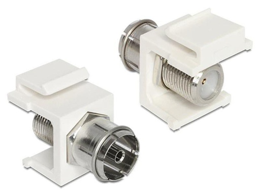 [90000504 498007] Delock Keystone-Modul IEC - F Weiss