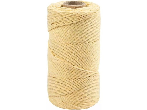 [90326558 1644315] Creativ Company Baumwollgarn 198 m, 2 mm Hellgelb