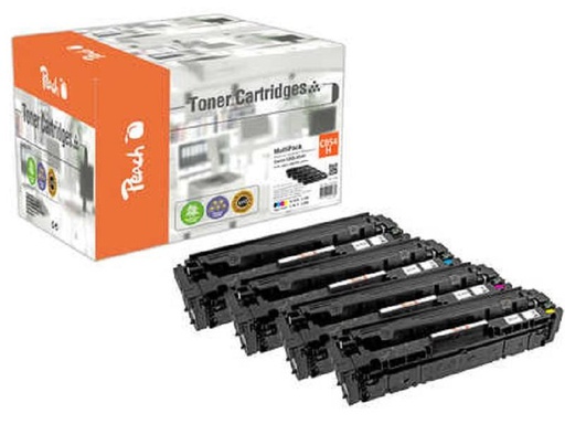 [90326611 1649648] Peach Tonerset Canon CRG-054H MultiPack BK/C/M/Y