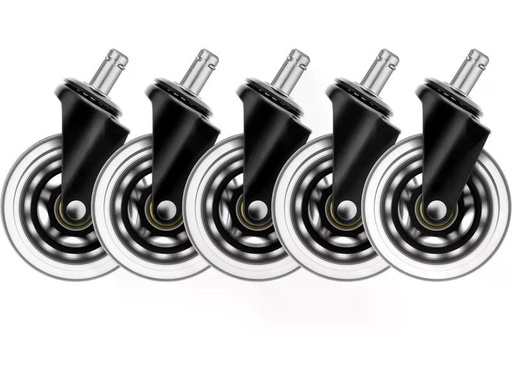 [90326642 1650962] DELTACO Ersatzrollen Casters Schwarz