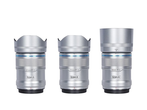 [90326688 1654279] Sirui Festbrennweite Sniper 23, 33, 56mm F/1.2 Silber Nikon Z