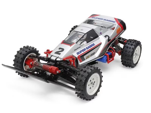 [90326796 1652855] Tamiya Buggy Super Sabre (2023) 4WD Silber, Bausatz, 1:10
