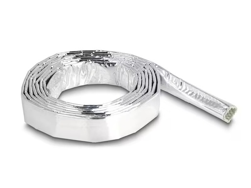 [90326805 1653107] Delock Kabelschlauch aus Glasfasergeflecht / Alu 2 m x 10 mm Silber