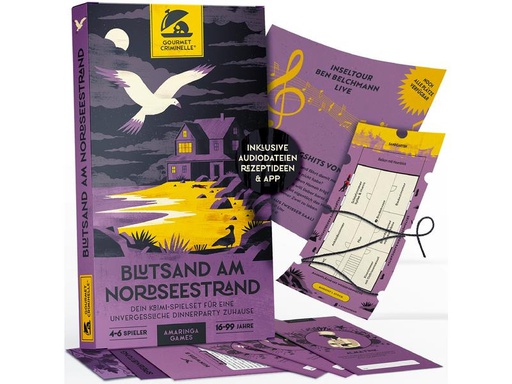 [90327035 1654074] Gourmet Criminelle Partyspiel Blutsand am Nordseestrand -DE-