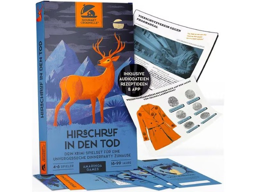 [90327038 1654073] Gourmet Criminelle Partyspiel Hirschruf in den Tod -DE-