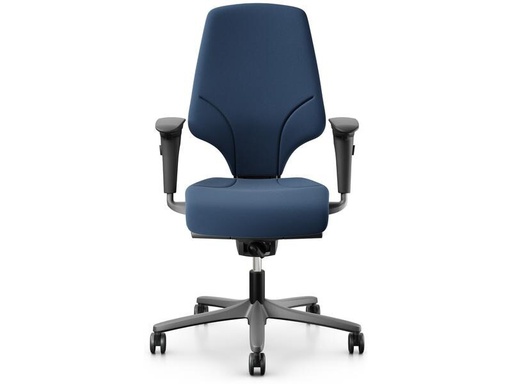 [90327179 1635541] Giroflex Bürostuhl 64 mit Polsterrücken und Armlehnen, Dunkelblau