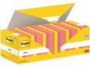Post-it Notizzettel 3M, 76 x 76 mm, 18+6 Blöcke, mehrfarbig