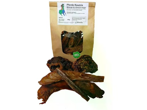 [90327340 1649151] essendia Kausnack Pferdekaumix, 400 g