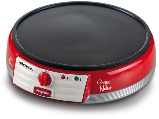 [90327443 1657540] Ariete Crêpe Maker Party Time ARI-202-RD 1000 W, Rot