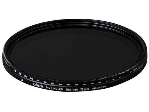 [90327446 1654747] Dörr Graufilter Digiline Slim Variabler ND2-400 – 72 mm