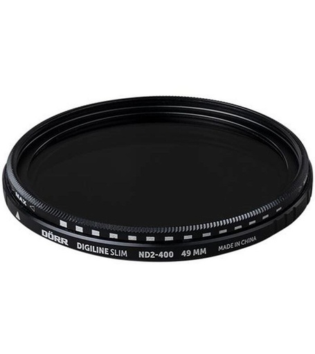 [90327448 1654741] Dörr Graufilter Digiline Slim Variabler ND2-400 – 49 mm