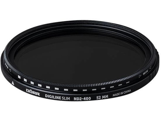 [90327457 1654742] Dörr Graufilter Digiline Slim Variabler ND2-400 – 52 mm