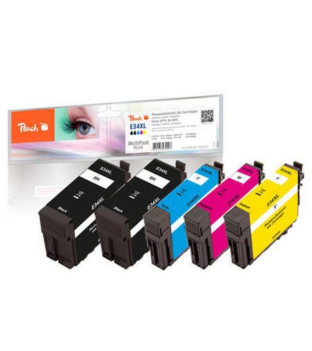 [90052892 1142590] Peach Tinte Epson No 34XL 2x BK, C, M, Y