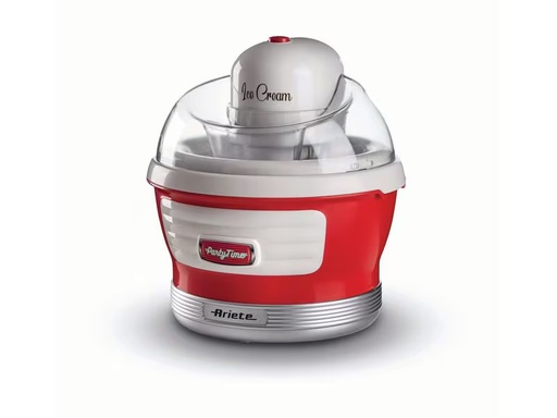 [90327660 1657551] Ariete Glacemaschine Party Time ARI-643-RD 1.5 l, Rot/Weiss