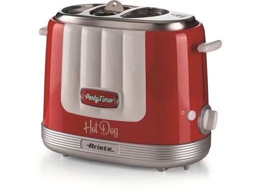 [90327677 1657544] Ariete Hot Dog Maschine Party Time ARI-206-RD Rot/Weiss