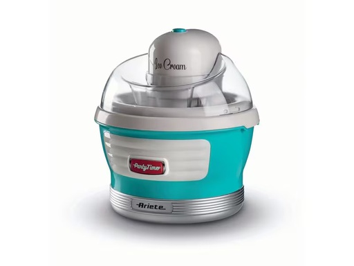 [90327802 1657550] Ariete Glacemaschine Party Time ARI-643-BL 1.5 l, Blau/Weiss