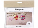 Creativ Company Bastelset Mini Pom-Poms Eier