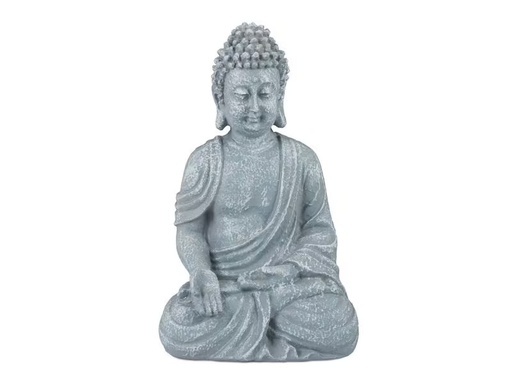[90328248 1657000] relaxdays Dekofigur Buddha Grau
