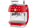 SMEG Siebträgermaschine 50's Style EGF03RDEU Rot