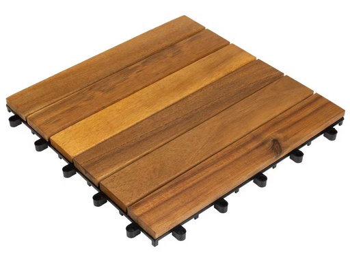 [90328465 1620666] COCON Balkon-&amp; Terrassenplatten Akazie, 30 x 30 cm, 6 Stück