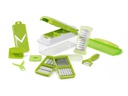 Genius Gemüseschneider Genius Nicer Dicer Plus 13-teilig, Grün