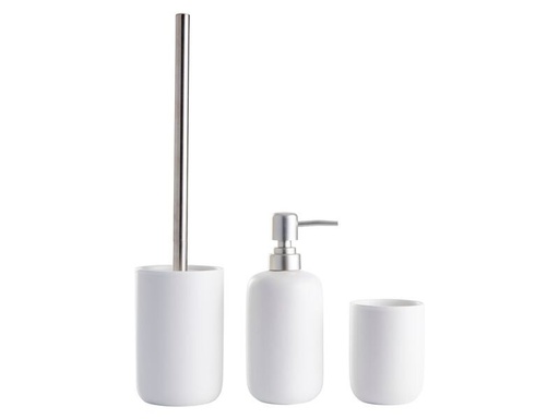 [90328534 1659851] Schou Badezimmer-Set 3-teilig, Weiss