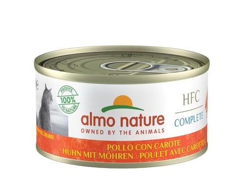 [90328560 1627353] Almo Nature Nassfutter HFC Complete Huhn mit Möhren, 70 g