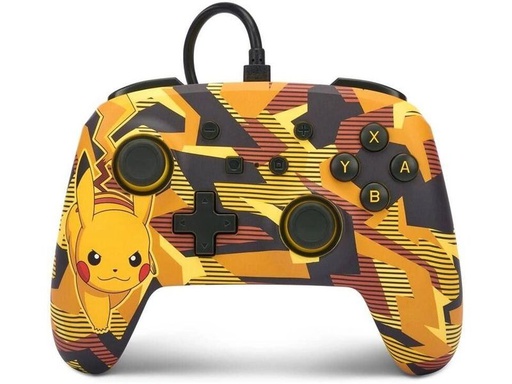 [90328565 1661534] Power A Enhanced Wired Controller Camo Storm Pikachu