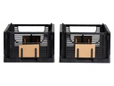 Schou Faltbox Deluxe M 2 Stück, Schwarz