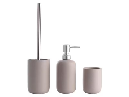 [90328578 1659849] Schou Badezimmer-Set 3-teilig, Grau