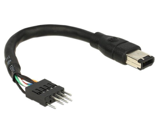 [90052995 121231] Delock FireWire-Kabel 400Mbps 6Pol auf Pfostenstecker 16 cm