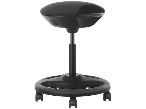 [90328642 1633785] Songmics Steh- &amp; Sitz Hocker höhenverstellbar, mit Fusskreuz, Schwarz