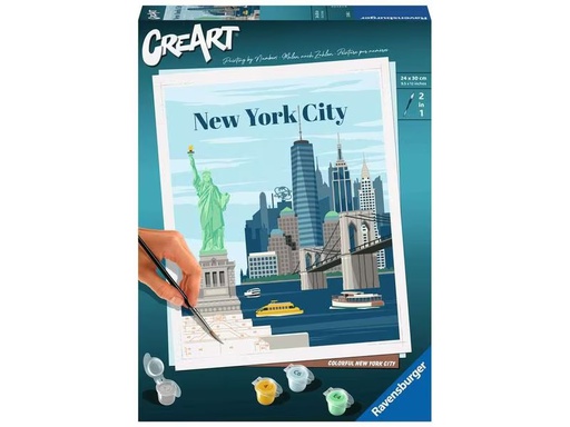 [90328657 1653402] Ravensburger Malen nach Zahlen CreArt: Colorful New York City