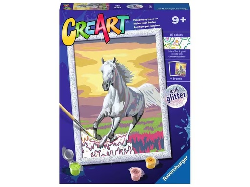 [90328734 1653397] Ravensburger Malen nach Zahlen CreArt: Horse at Sunset