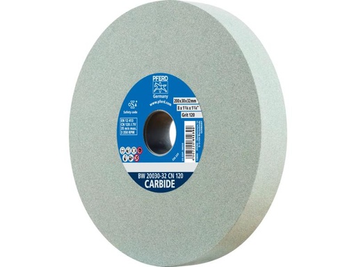 [90329865 1639572] Pferd Schleifbockscheiben Ø 200 x 30 mm Bohrung-Ø 32 mm SiC120