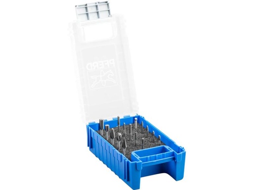 [90329892 1639582] Pferd Hartmetallfrässtifte-Set 15-tlg. Zahnung 5 Schaft-Ø 6 mm