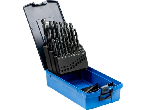 [90330039 1639558] Pferd HSSG-Spiralbohrer-Set 25-tlg. Stahl N DIN 338
