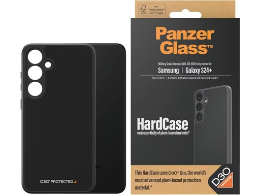 [90330097 1645719] Panzerglass Back Cover HardCase D3O Galaxy S24+ Black