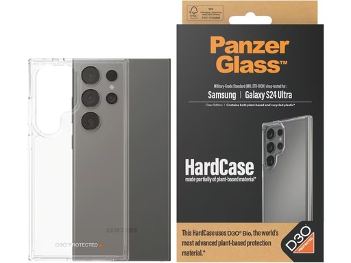 [90330177 1645717] Panzerglass Back Cover HardCase D3O Galaxy S24 Ultra Transparent