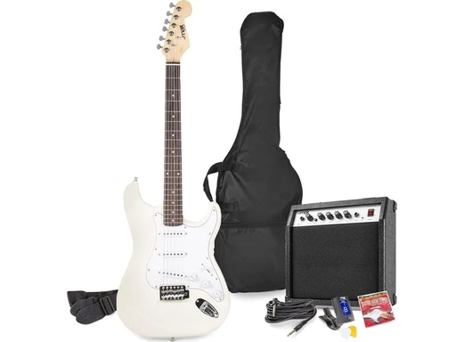[90053167 1114609] MAX E-Gitarre GigKit Weiss
