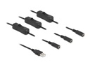 Delock USB-Kabel USB-AStecker zu 3x DC 5.5 x 2.1 mm Mit Schalter