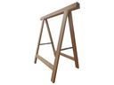 Holz Zollhaus Bockleiter aus Buche 75 x 75 cm, Naturfarben