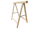Holz Zollhaus Bockleiter aus Fichte 75 x 75 cm, Naturfarben