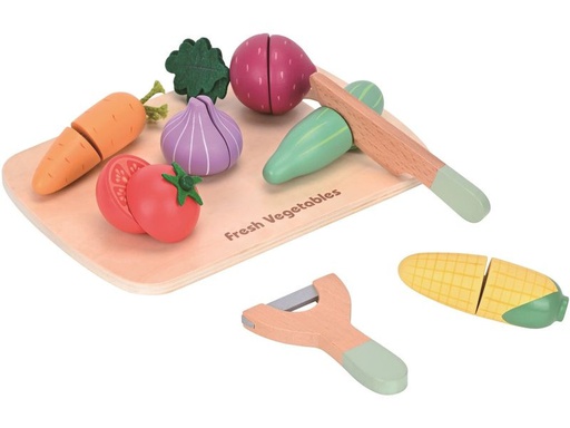 [90330993 1667026] Spielba Holzspielwaren Spiel-Lebensmittel Gemüse-Set zum Schneiden