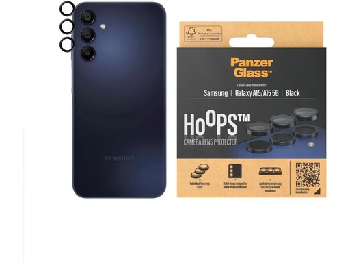 [90331009 1657694] Panzerglass Lens Protector Rings HOOPS Samsung Galaxy A15 / A15 5G