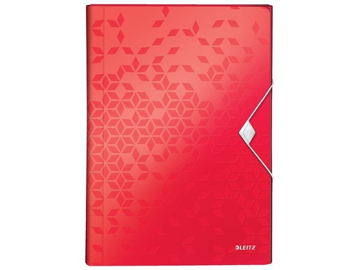 [90331089 1664694] Leitz Fächermappe WOW A4, Rot