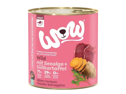 [90331136 1661013] WOW Nassfutter Adult Wild, 800 g