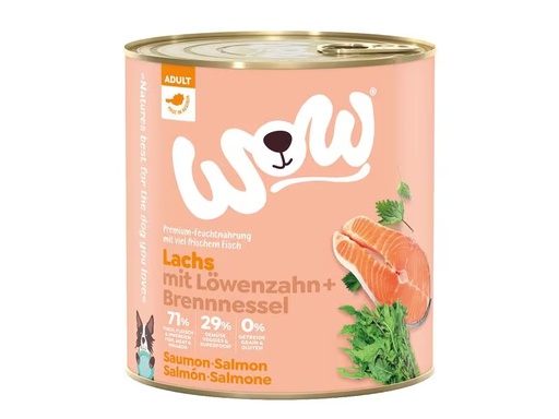 [90331142 1661009] WOW Nassfutter Adult Lachs, 800 g