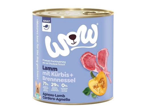 [90331157 1661017] WOW Nassfutter Adult Lamm, 800 g