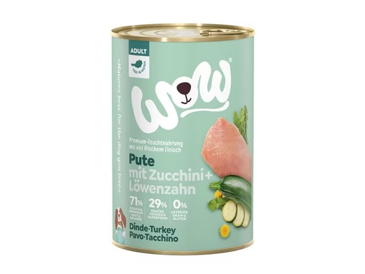 [90331200 1661010] WOW Nassfutter Adult Truthahn, 400 g